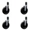 Service Caster 6'' Phenolic Wheel Swivel 1-5/8'' Expanding Stem Caster Set, 4PK SCC-EX20S615-PHS-158-4 - alternate 1